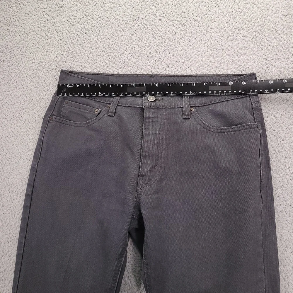 LEVIS 541 Jeans‎ Mens 33x29 (Tag 33x30) Athletic Taper Leg Gray Stretch Denim
